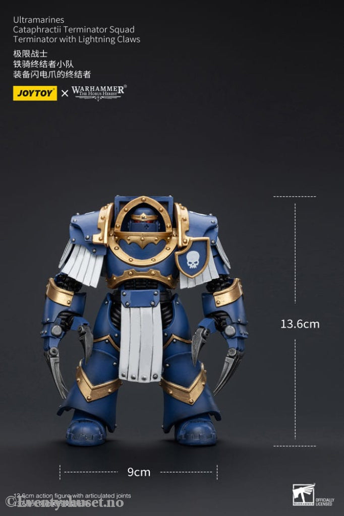 Warhammer The Horus Heresy Action Figure 1/18 Ultramarines Cataphractii Terminator Squad Terminator with Lightning