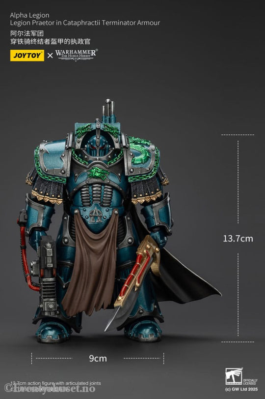 Warhammer The Horus Heresy Action Figure Alpha Legion Legion Praetor in Cataphractii Terminator Armour 18 cm Toys
