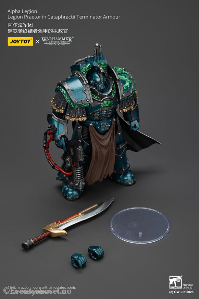 Warhammer The Horus Heresy Action Figure Alpha Legion Legion Praetor in Cataphractii Terminator Armour 18 cm Toys