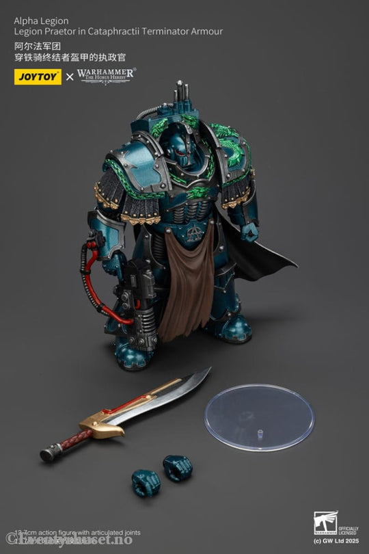 Warhammer The Horus Heresy Action Figure Alpha Legion Legion Praetor in Cataphractii Terminator Armour 18 cm Toys