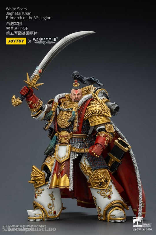 Warhammer The Horus Heresy Action Figure White Scars Jaghatai Khan Primarch of the Vth Legion 19 cm Toys