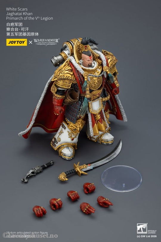 Warhammer The Horus Heresy Action Figure White Scars Jaghatai Khan Primarch of the Vth Legion 19 cm Toys