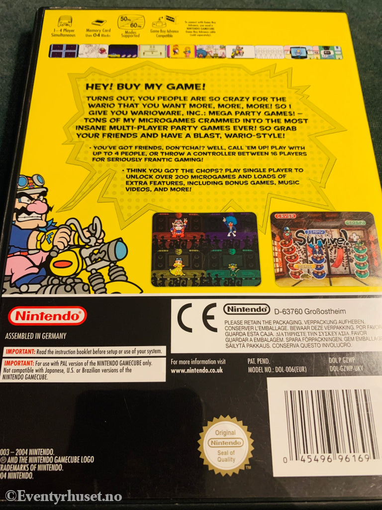 Wario Ware Mega Party Games. Gamecube.