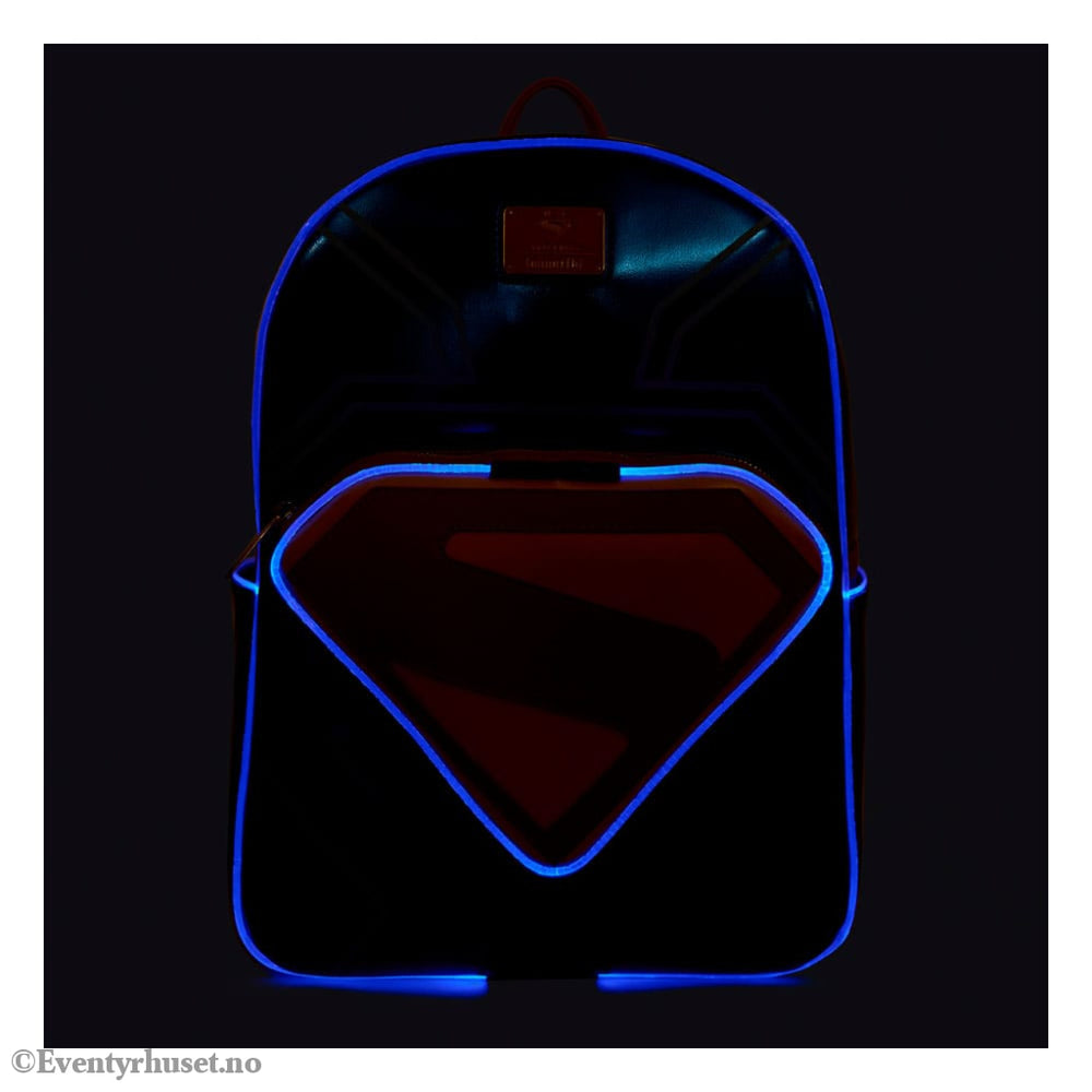 Warner Bros by Loungefly Full-Size Backpack Superman Fashion & Accessories