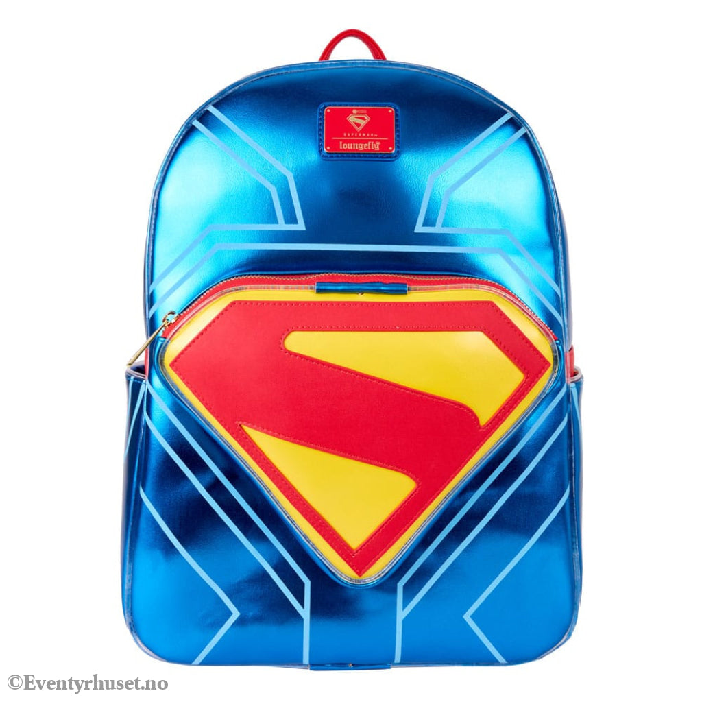 Warner Bros by Loungefly Full-Size Backpack Superman Fashion & Accessories