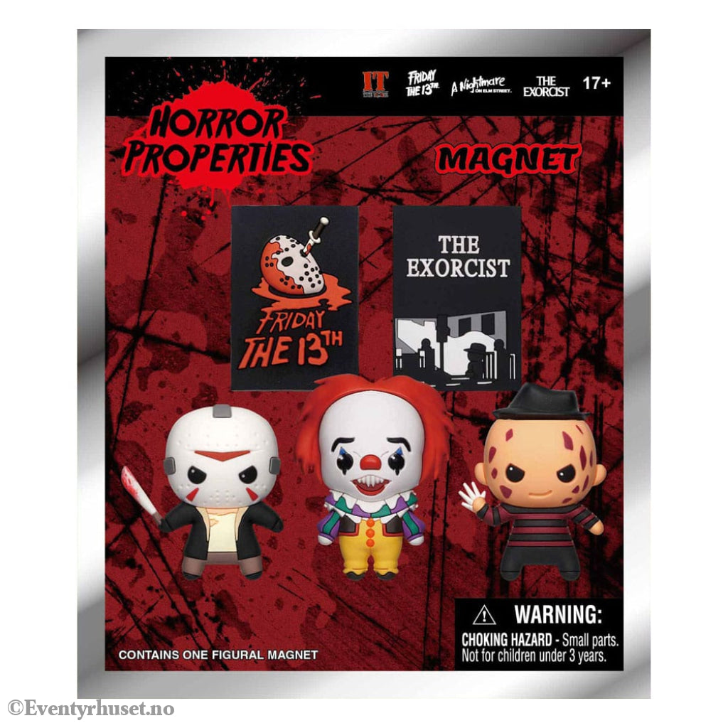 Warner Brothers 3D 3D Magnets Horror Series 1 Display (12) Home & Gifts