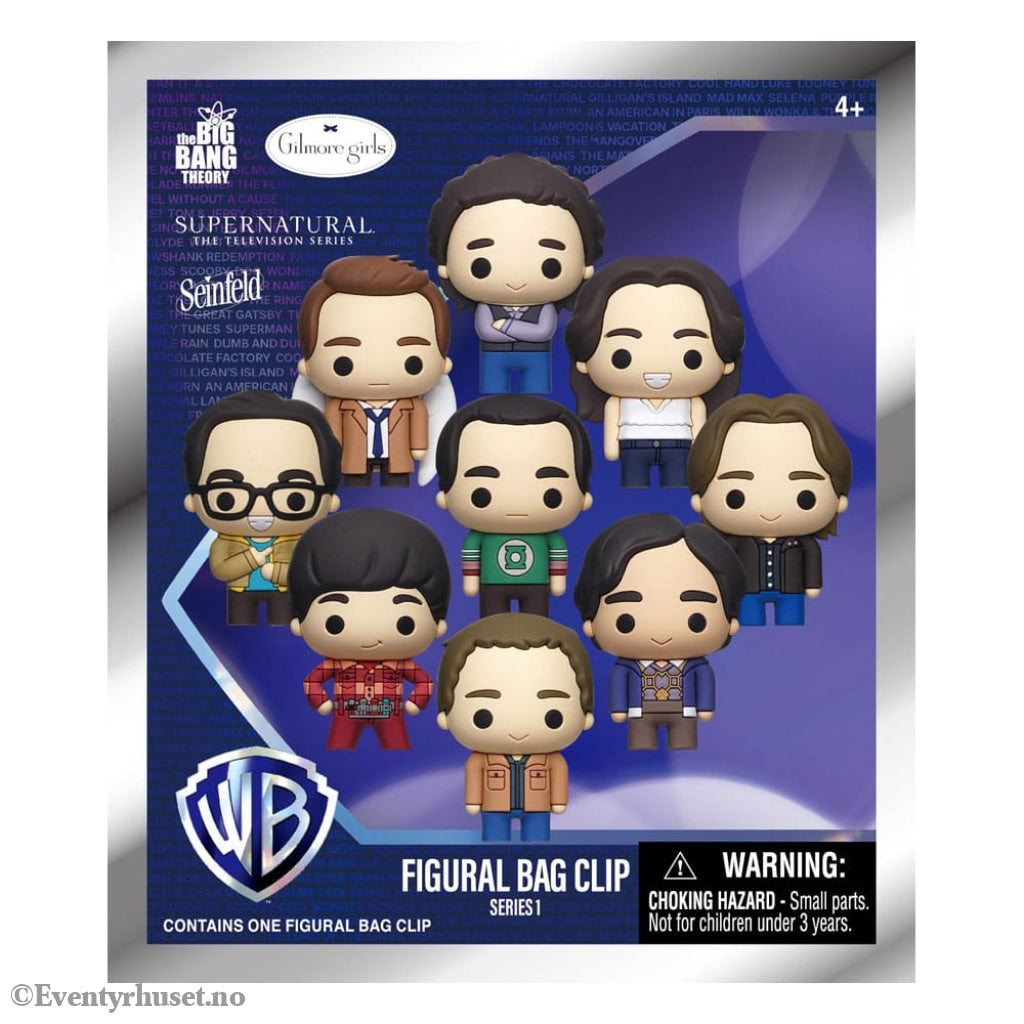 Warner Brothers TV 3D PVC Bag Clips Series 1 Display (24) Fashion & Accessories