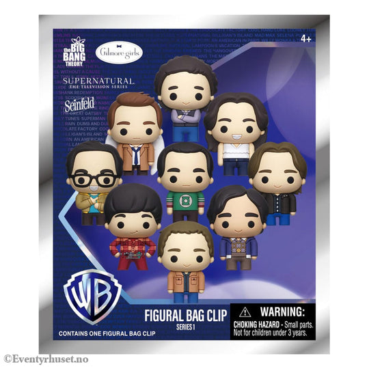 Warner Brothers TV 3D PVC Bag Clips Series 1 Display (24) Fashion & Accessories