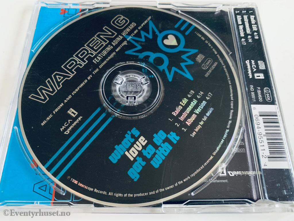 Warren G ft. Adina Howard, 1996, What's Love Got To Do With It, CD singel