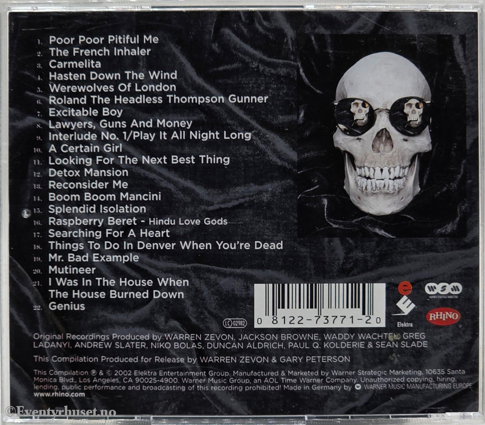 Warren Zevon (2002) - Genius: The Best Of. Musikk-CD.