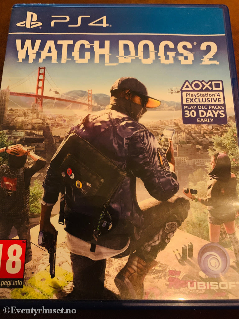 Watch Dogs 2. Playstation PS4-spill.