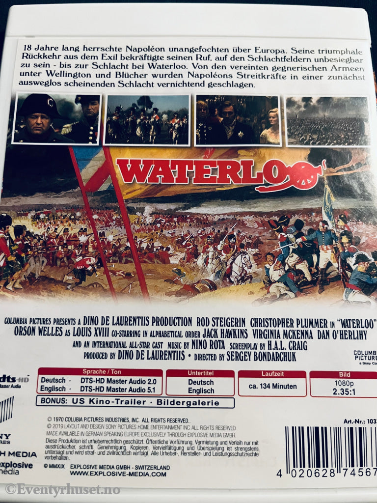 Waterloo. Blu - Ray. Engelsk Tekst. Blu - Ray Disc