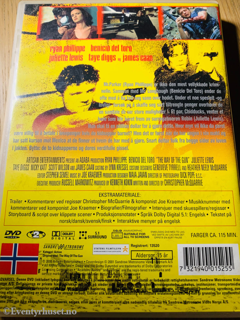 Way Of The Gun. 2000. Dvd. Dvd