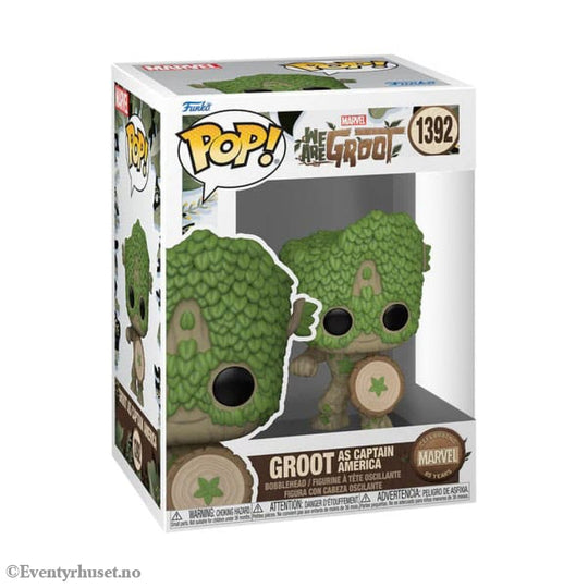 We Are Groot POP! Movies Vinyl Figure Captain America 9 cm Collectibles