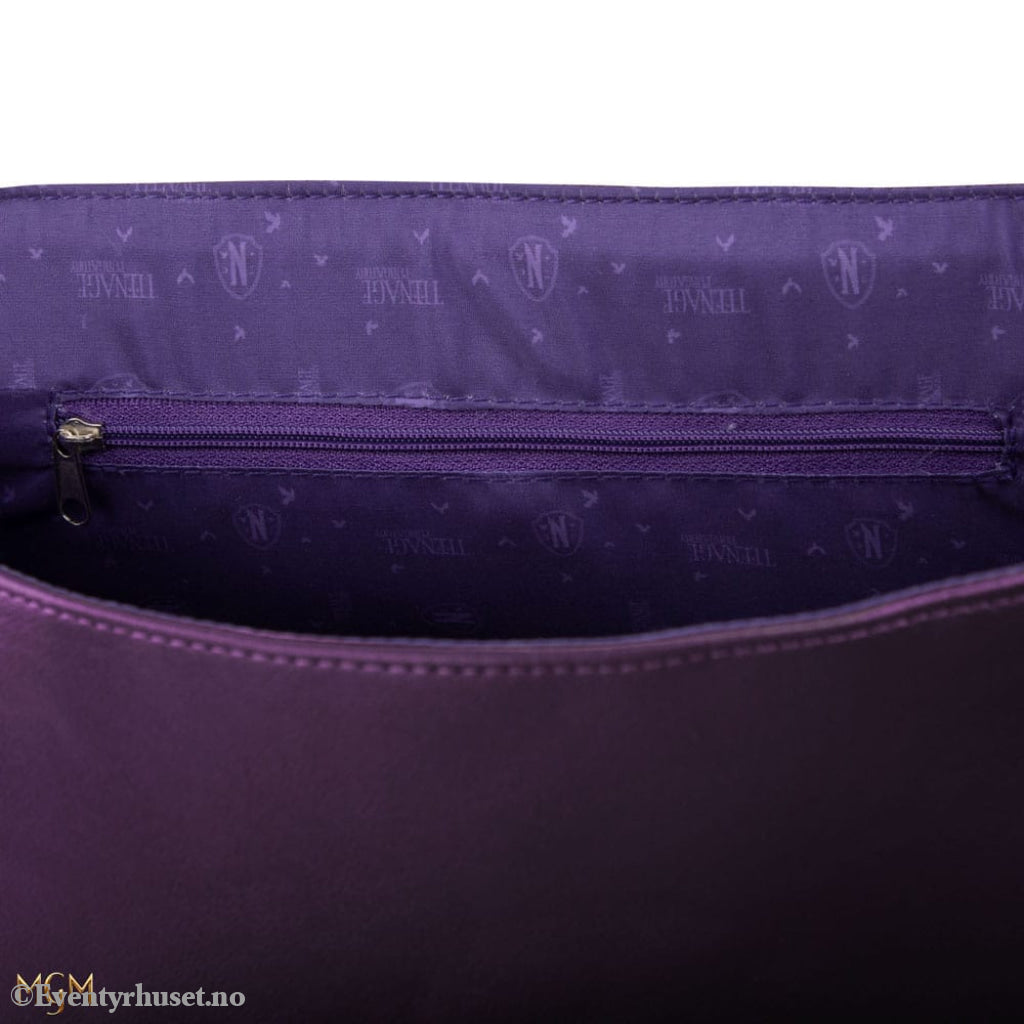 Wednesday Backpack Nevermore Academy Purple Fashion & Accessories