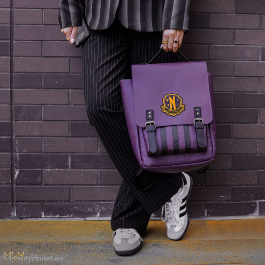 Wednesday Backpack Nevermore Academy Purple Fashion & Accessories
