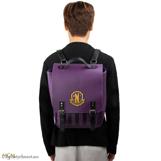 Wednesday Backpack Nevermore Academy Purple Fashion & Accessories