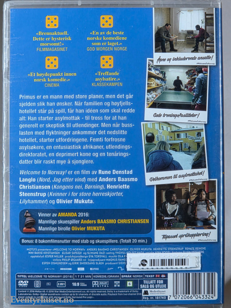 Welcome to Norway (2016). DVD. Ny i plast!