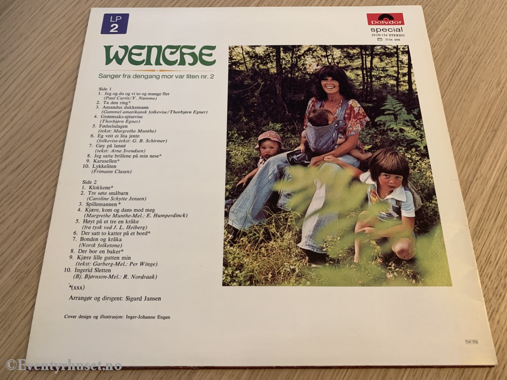 Wenche - Sanger Fra Den Gang Mor Var Liten Nr. 2. 1976. Lp. Lp Plate