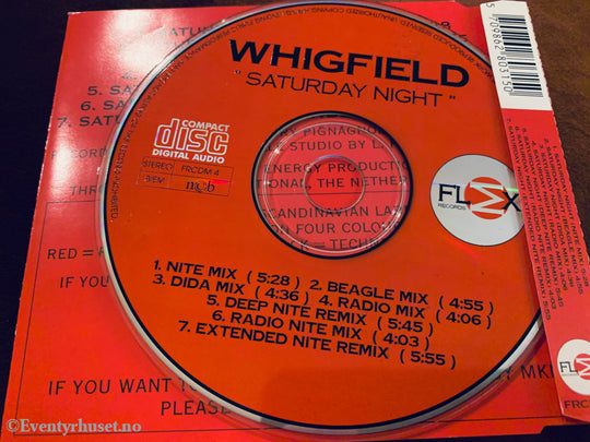 Whigfield. Saturday Night. 1994. CD.