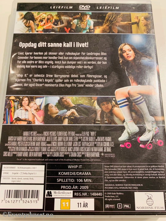 Whip It. 2009. Dvd Leiefilm.
