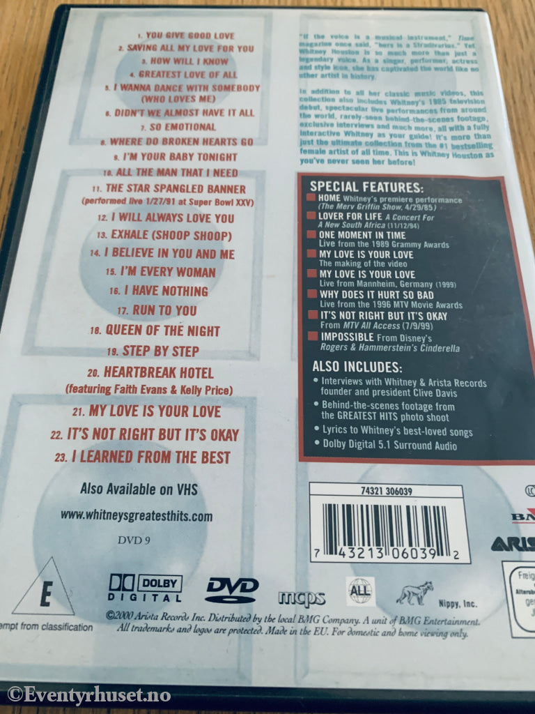 Whitney: The Greatest Hits. DVD