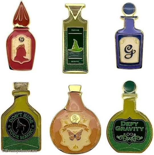 Wicked Enamel Pins Potion Bottles Blind Display (18) Fashion & Accessories