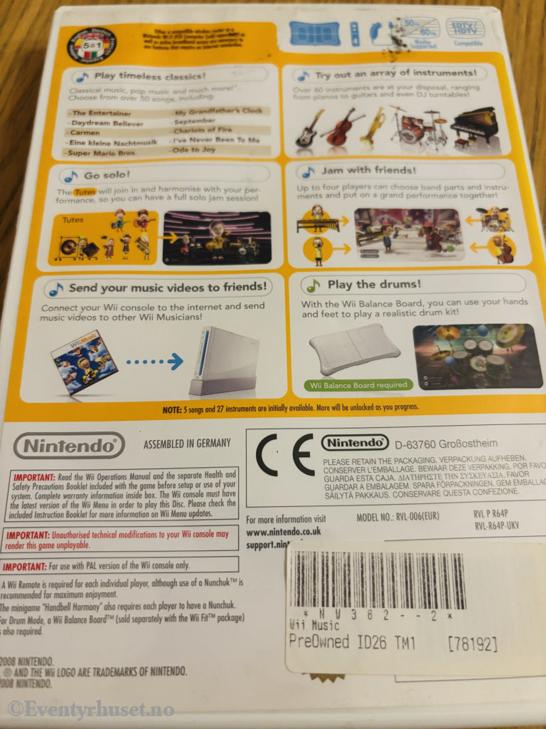 Wii Music . Nintendo Wii.