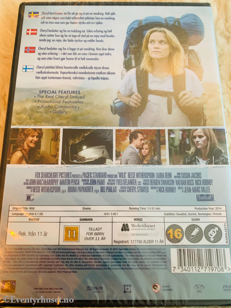 Wild. 2014. DVD. Ny i plast!