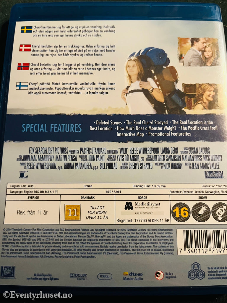 Wild. Blu - Ray. Blu - Ray Disc