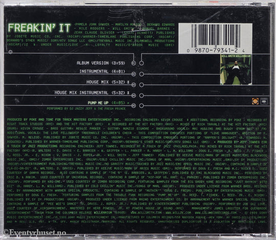 Will Smith – Freakin’ It. 2000. CD.