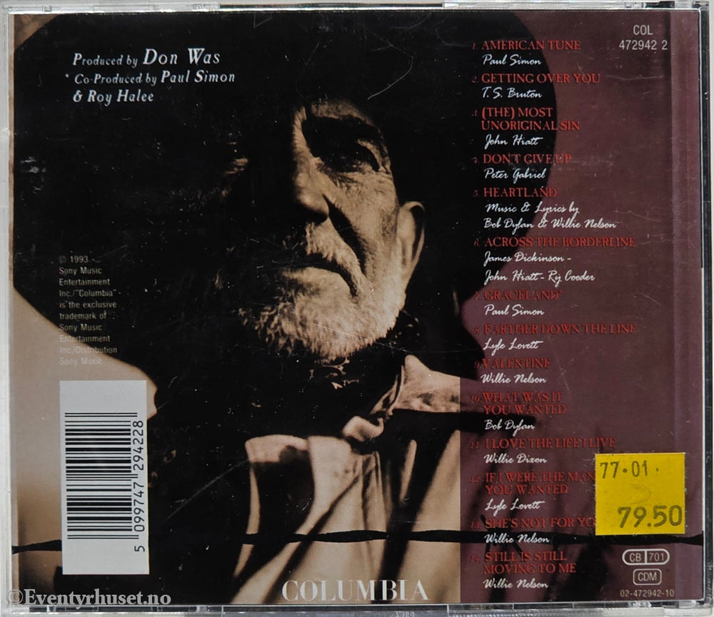 Willie Nelson, 1993, Across The Borderline. Musikk-CD.