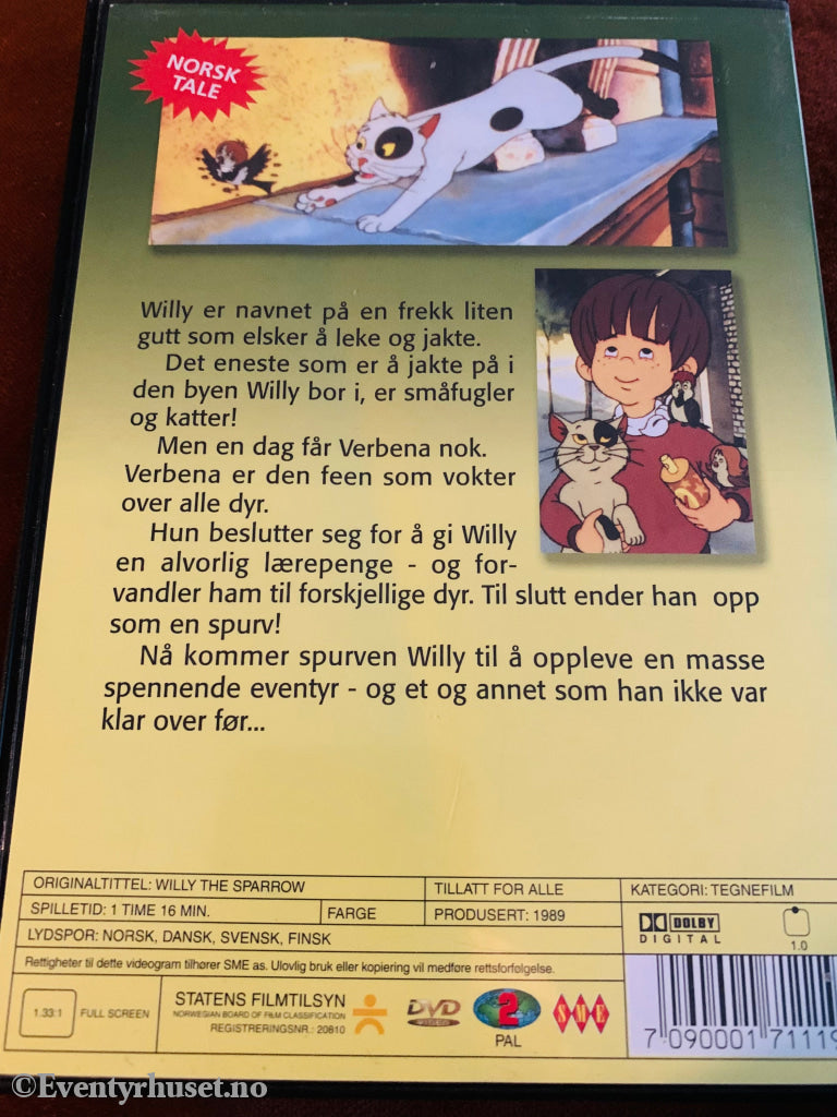 Willy - Den Lille Spurven. 1989. Dvd. Dvd