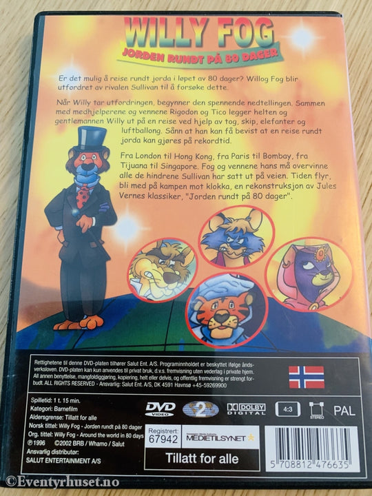 Willy Fog. Jorden Rundt På 80 Dager. 1996. Dvd. Dvd