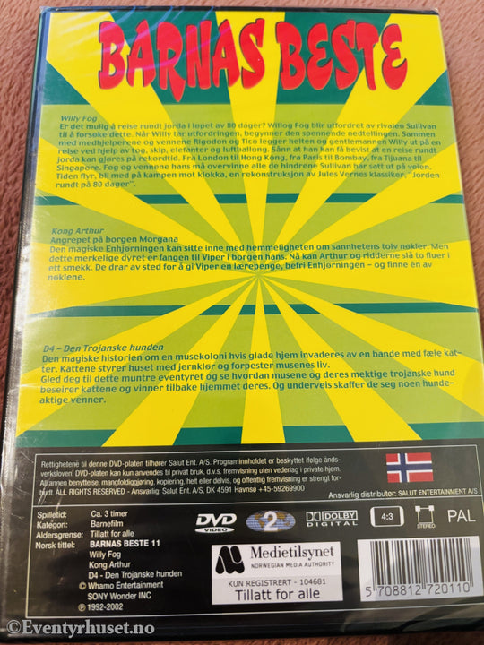 Willy Fog - Jorden rundt på 80 dager / Kong Arthur / D4 Den Trojanske hunden. DVD. Ny i plast!