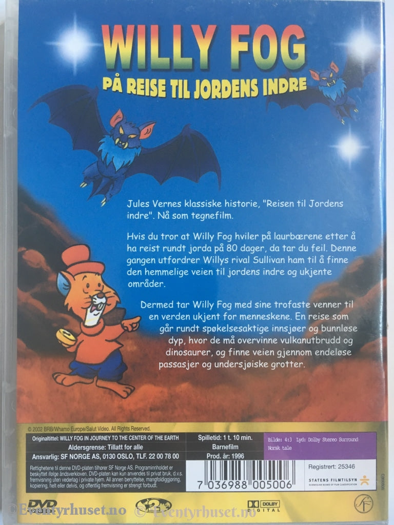 Willy Fog På Reise Til Jordens Indre. Dvd. Dvd