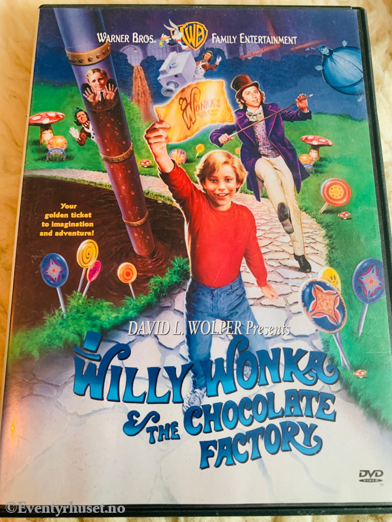 Willy Wonka & The Chocolate Factory (Charlie og Sjokoladefabrikken). DVD.