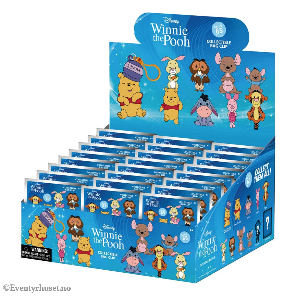 Winnie the Pooh 3D Foam Bag Clips Series 2 Display (24) Fashion & Accessories