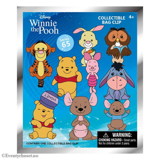 Winnie the Pooh 3D Foam Bag Clips Series 2 Display (24) Fashion & Accessories