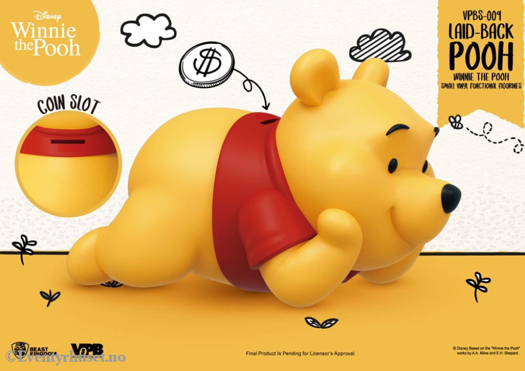 Winnie The Pooh Small Vinyl Bank laid-back Winnie 17 cm Home & Gifts