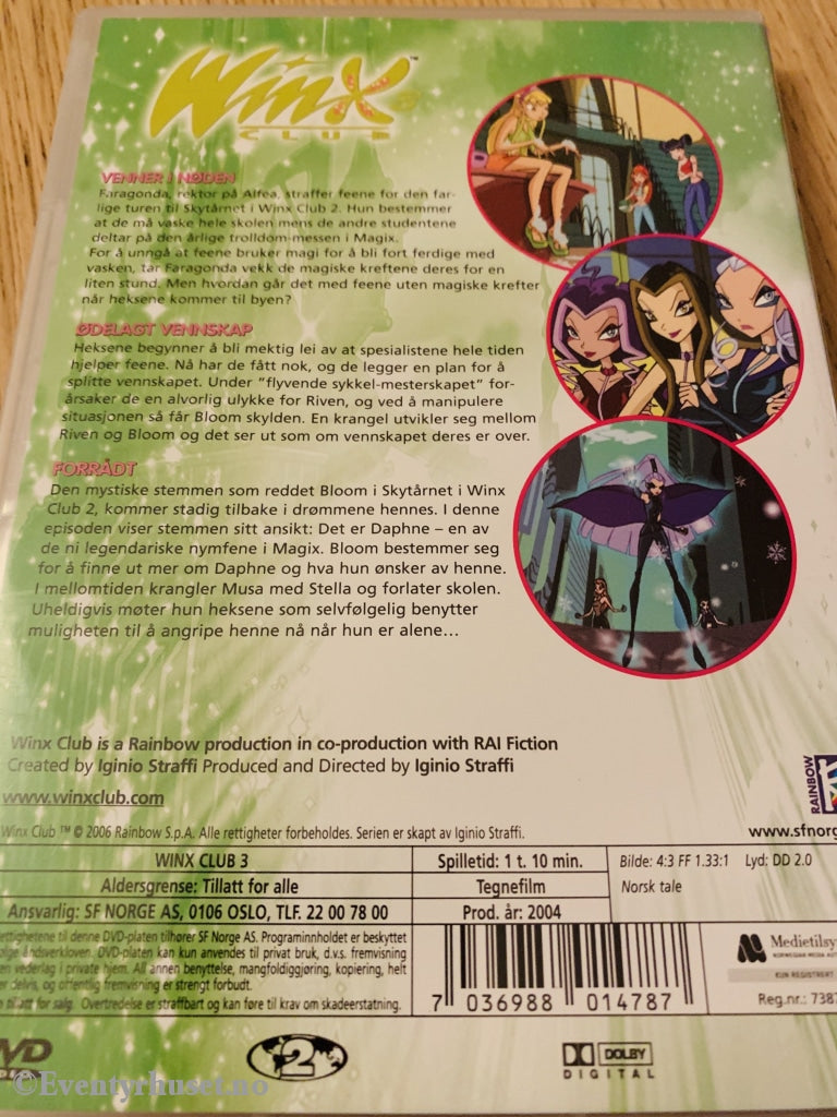 Winx - Venner I Nøden. 2004. Dvd. Dvd