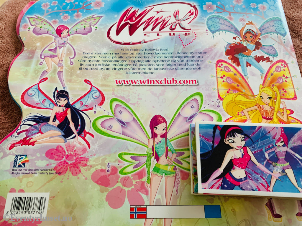 Winx Club Believix Panini klistremerkealbum med mange klistremerker i albumet og separat! Klistremerkealbum