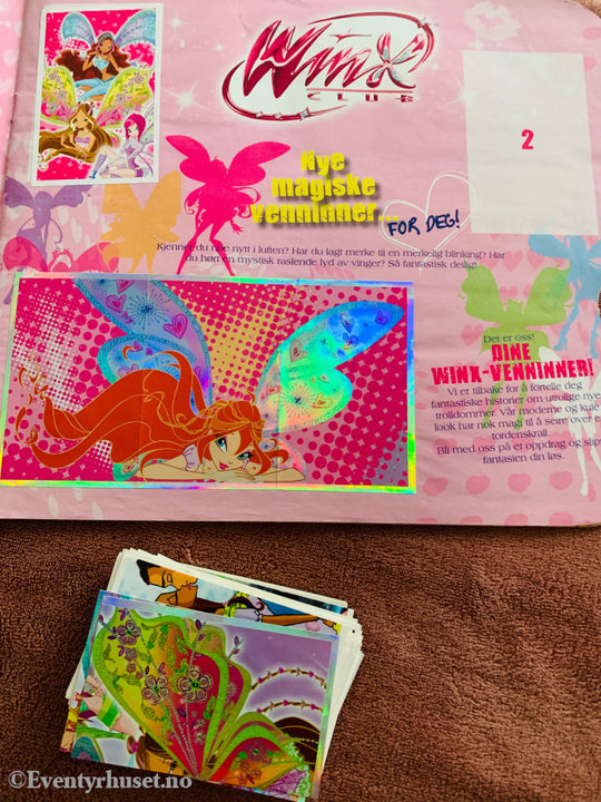 Winx Club Believix Panini klistremerkealbum med mange klistremerker i albumet og separat! Klistremerkealbum