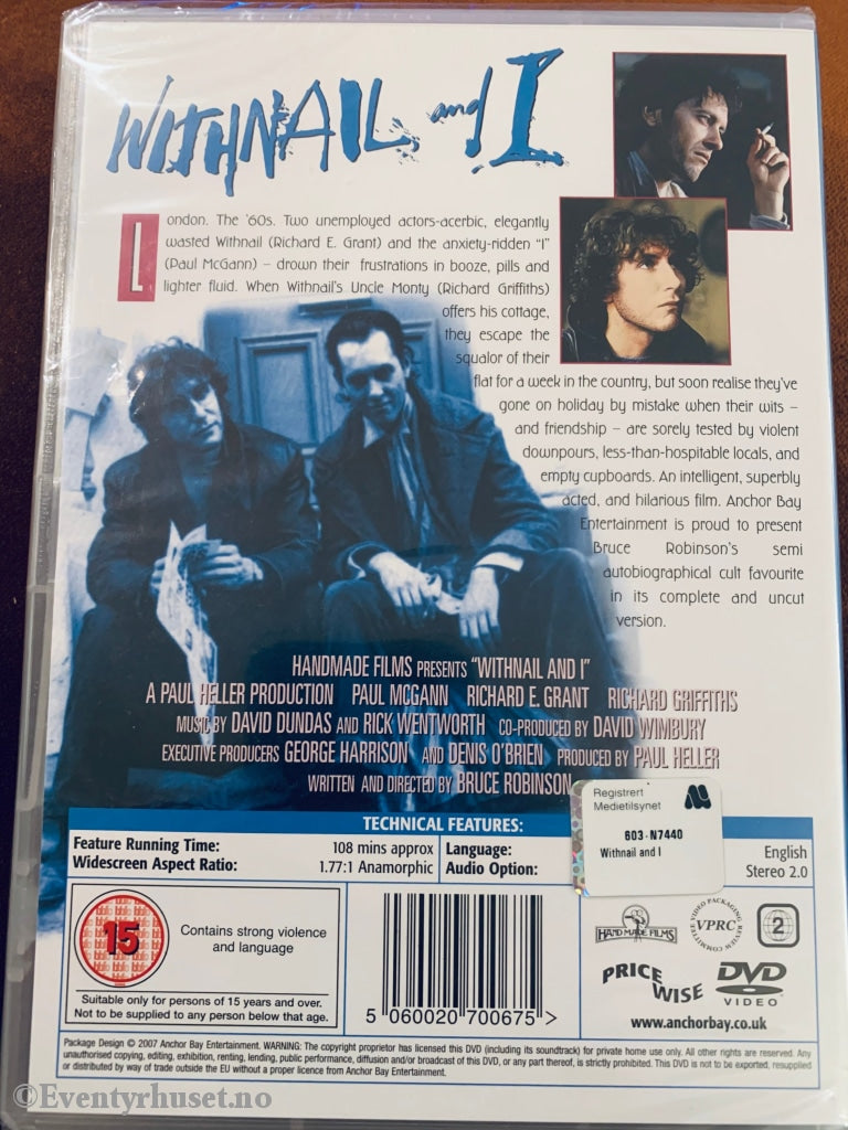 Withnail And I. Dvd. Ny I Plast! Dvd