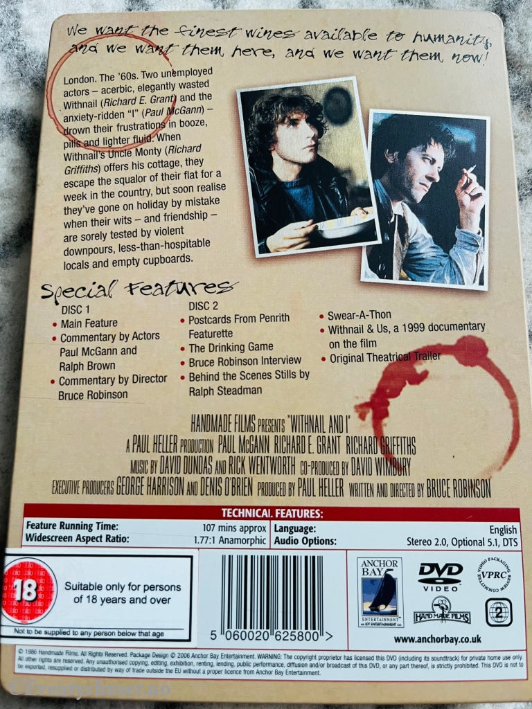 Withnail And I. Dvd Steelbox.