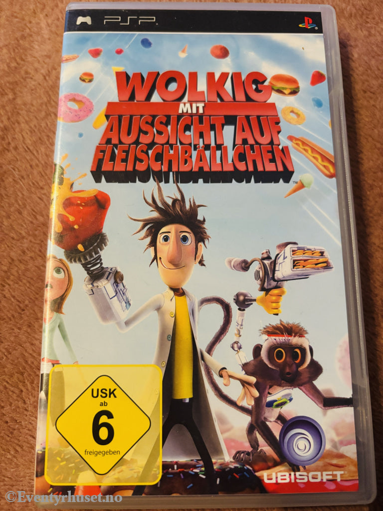 Wolkig mit Aussicht auf Fleischbällchen. Playstation PSP.