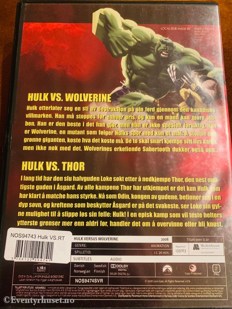 Wolverine. Dvd. Norsk Tale! Dvd