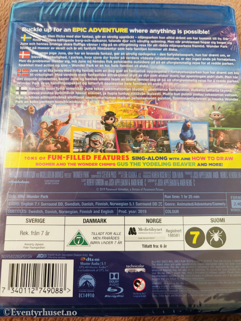 Wonder Park. Blu-ray. Ny i plast!