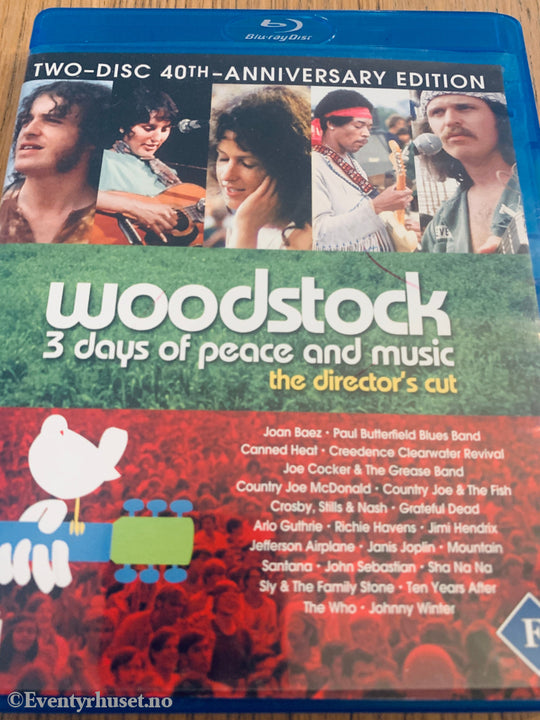 Woodstock: 3 Days of Peace and Music (1970). Blu-Ray.