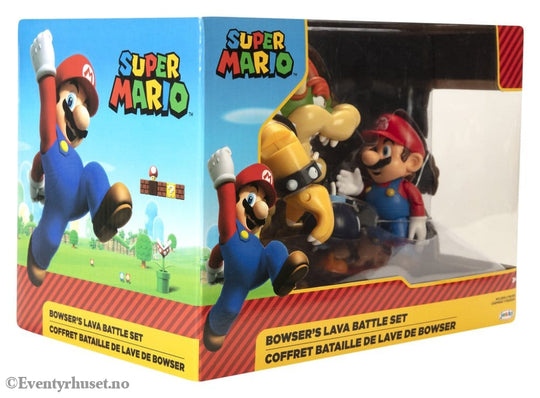 World of Nintendo Action Figure 3-Pack Mario vs. Bowser Lava Battle Toys